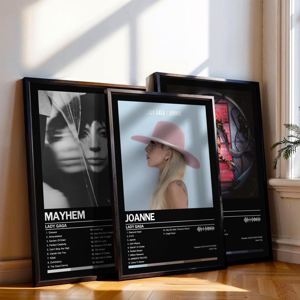 Musical Instrument Painting - Plakat Lady Gaga Okładka Albumu Muzycznego