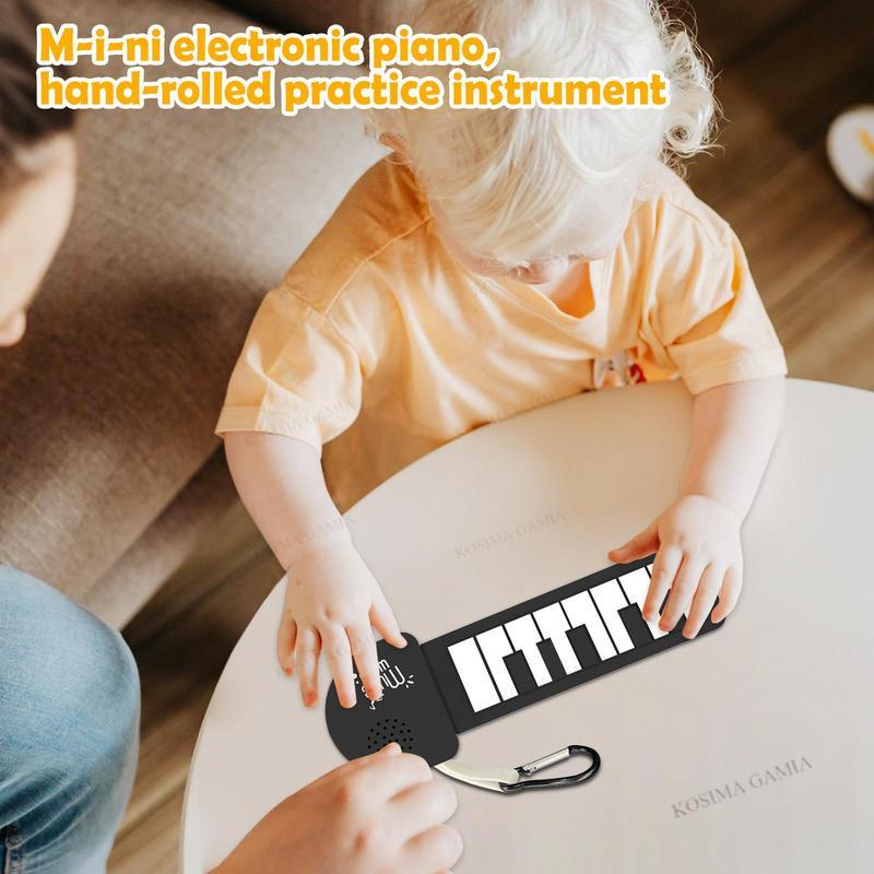 Musical Instruments Names - Elektroniczne pianino zwijane, silikonowe, elektryczne, składane,