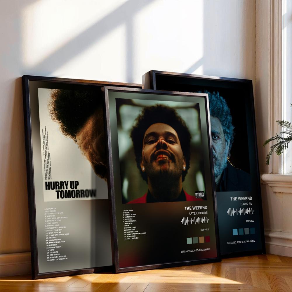 Musical Instrument Painting - Plakat The Weeknd Okładka Albumu Muzycznego