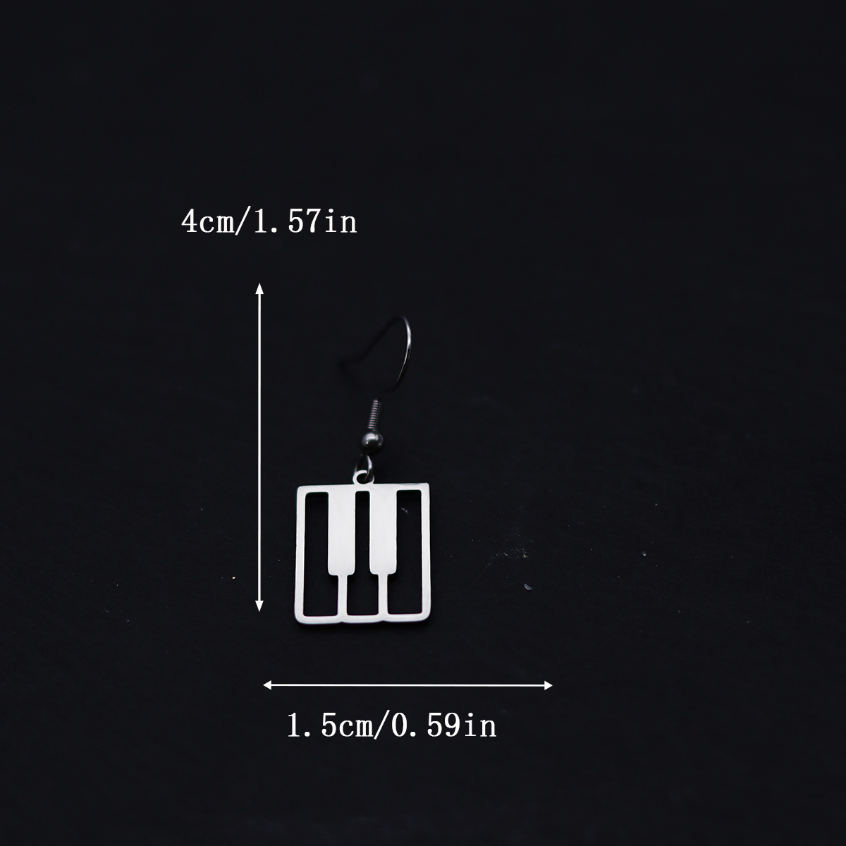 Kinitial Kolczyki Klawisze Pia – Musical Instruments Names recenzja i cena