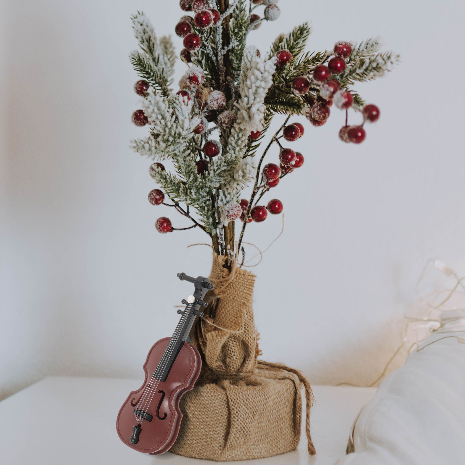 20 zestawów Mini Skrzypce z Dr – Musical Instrument Xmas Ornaments recenzja i cena
