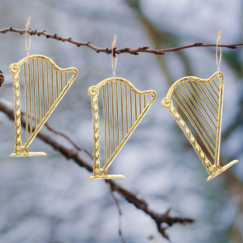 15 szt. Miniaturowe Harfy Ozdo – Musical Instrument Xmas Ornaments recenzja i cena