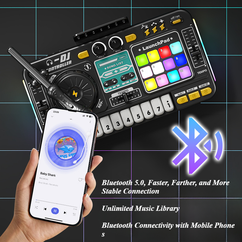 Mikser DJ dla dzieci z mikrofo – Musical Instruments Names recenzja i cena