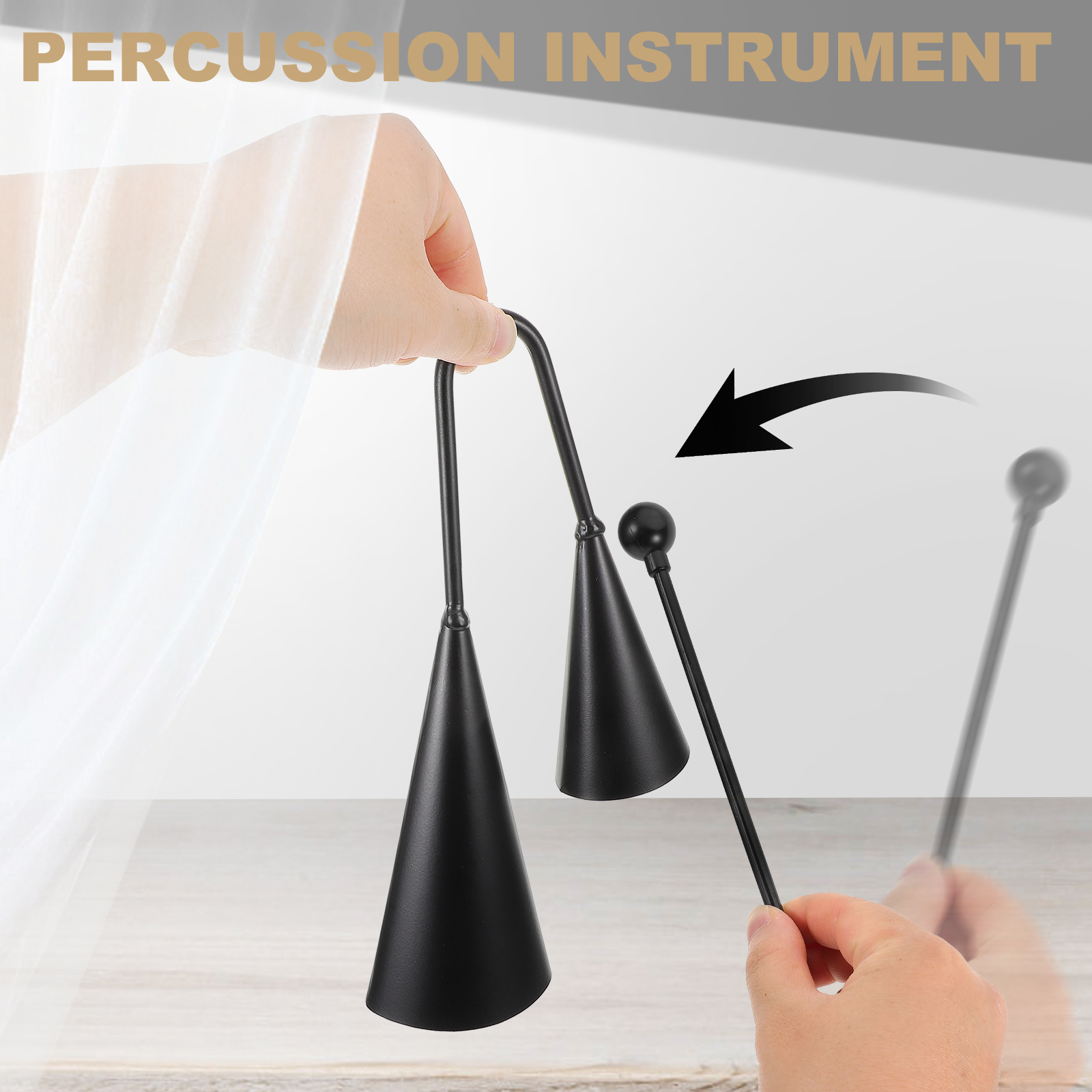 Podwójny Trąbka Metalowy Dzwon – Musical Instrument Agogo recenzja i cena